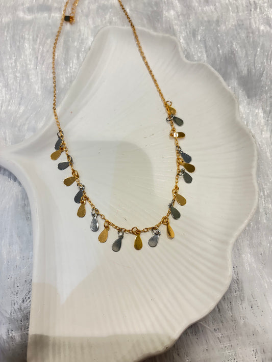 Gold Plated Dual-Tone Charm Necklaces – Drop & Beaded Variants