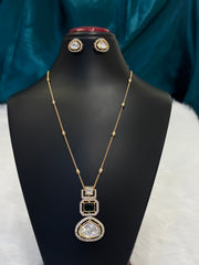 Simple & Elegant Gold Plated Daily Wear Traditional Necklace Set – Lightweight Ethnic Jewelry