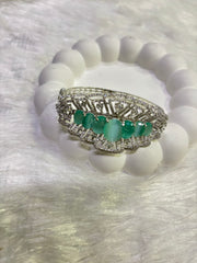 Elegant Stone-Studded Bangles Set