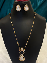 Simple & Elegant Gold Plated Daily Wear Traditional Necklace Set – Lightweight Ethnic Jewelry