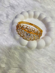 Elegant Stone-Studded Bangles Set