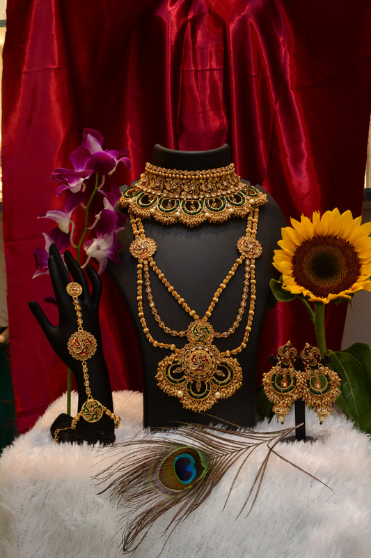 Emerald Royale Bridal Jewelry Set