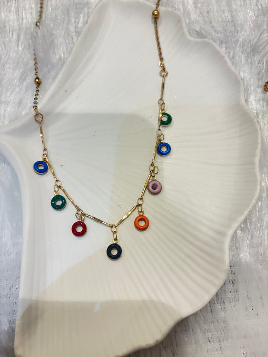 Funky Everyday Enamel Charm Necklaces