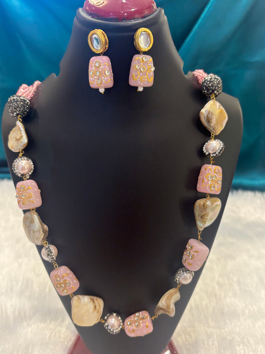 Fashion Chunky Stone Necklace Set – Bold Statement Jewelry for Women