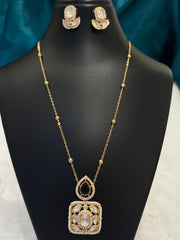 Simple & Elegant Gold Plated Daily Wear Traditional Necklace Set – Lightweight Ethnic Jewelry