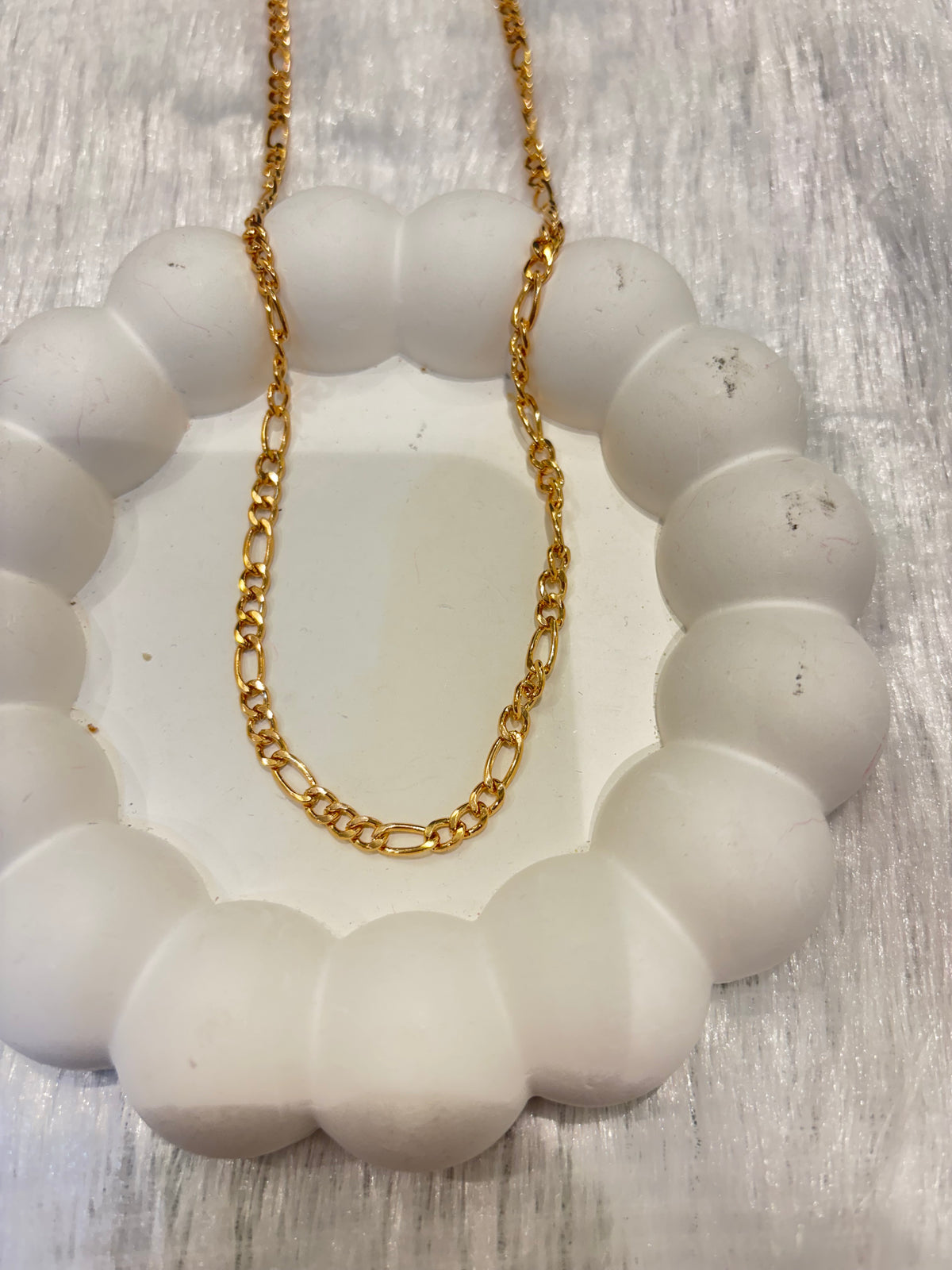 Classic Gold Plated Figaro Chain Necklace