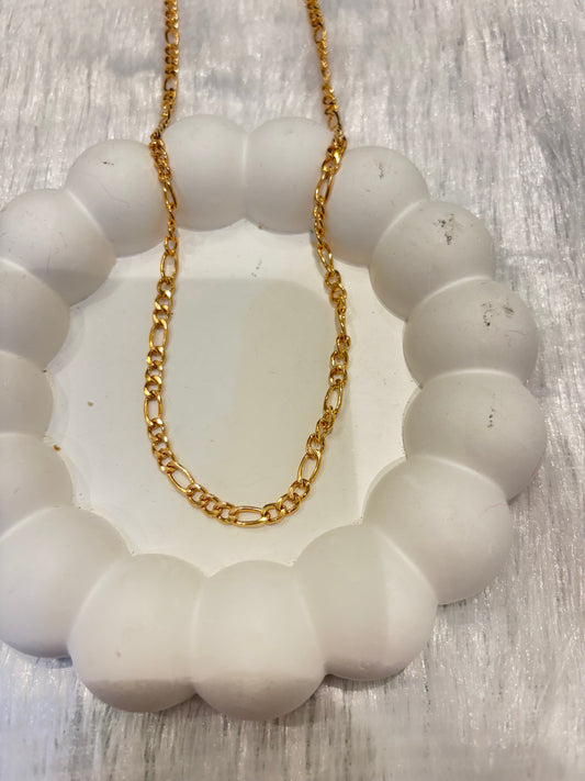 Classic Gold Plated Figaro Chain Necklace