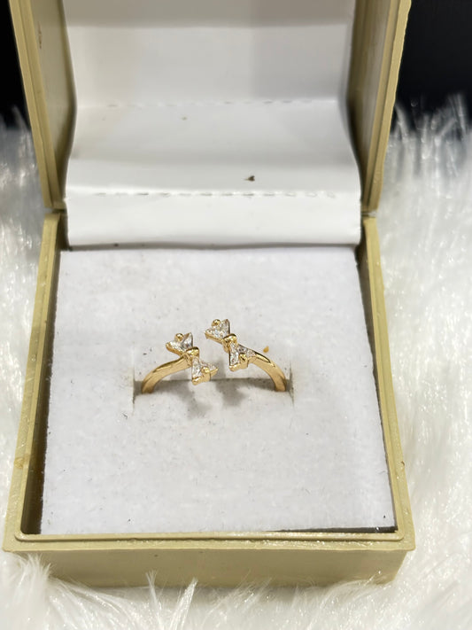 Gold Bow Ring – Elegant & Charming Jewelry