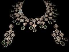 Diamond Teardrop Necklace Sets