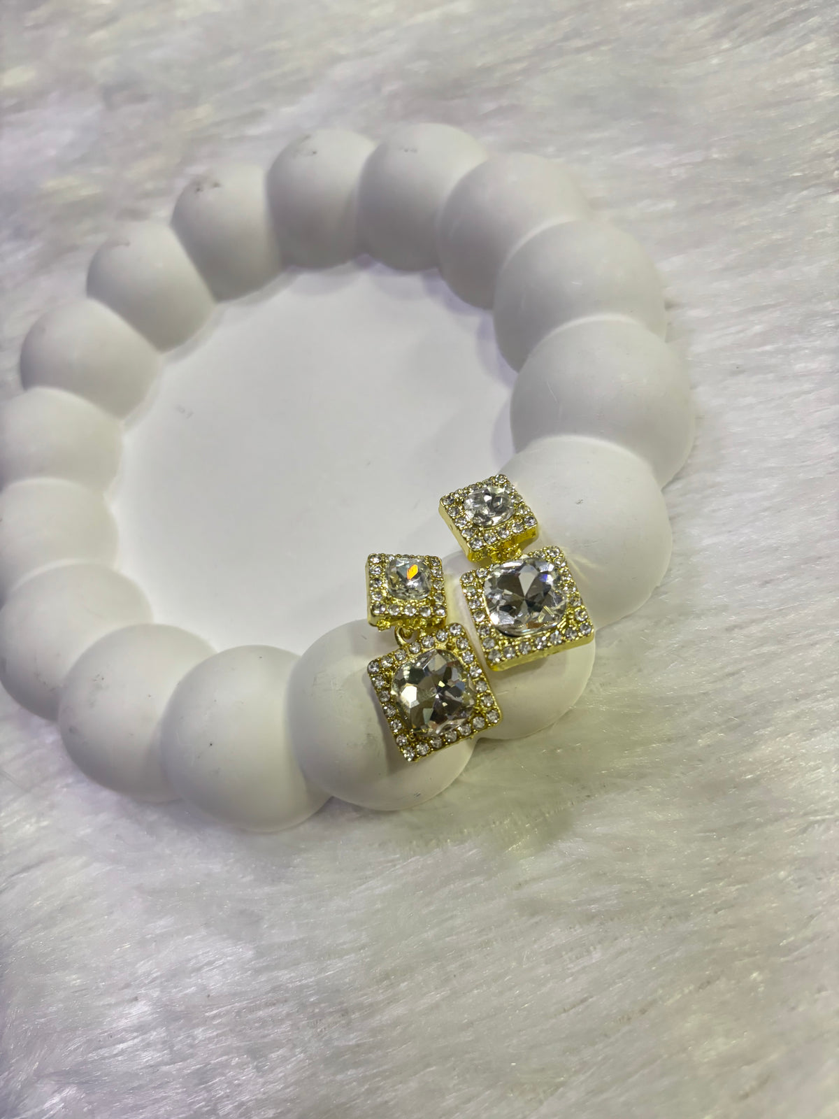 Sparkling Cube Drop Earrings – Dual Styles