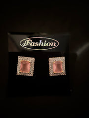 Square Diamond Earrings