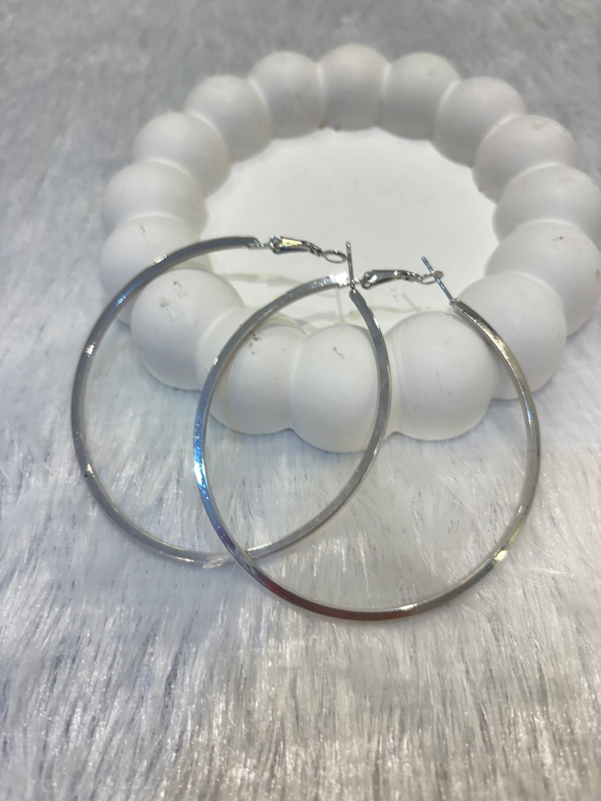 Classic Gold & Silver Hoop Earrings Set