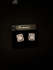 Square Diamond Earrings