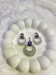 Purple Elegance Pendant Set