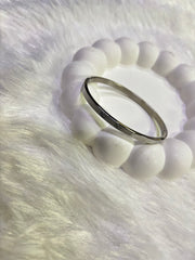 Silver Minimal Kada – Elegant Everyday Bangle