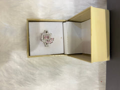 Square Shaped Colourful Stones Ring – Vibrant Fashion Jewelry for Women
