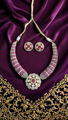 Regal Ruby Radiance Necklace Set