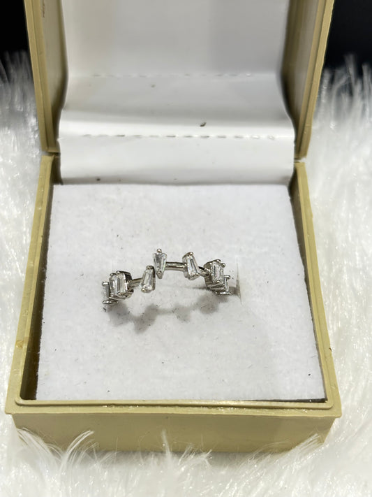Love Blossom Silver Ring – Adjustable Floral-Inspired Jewelry