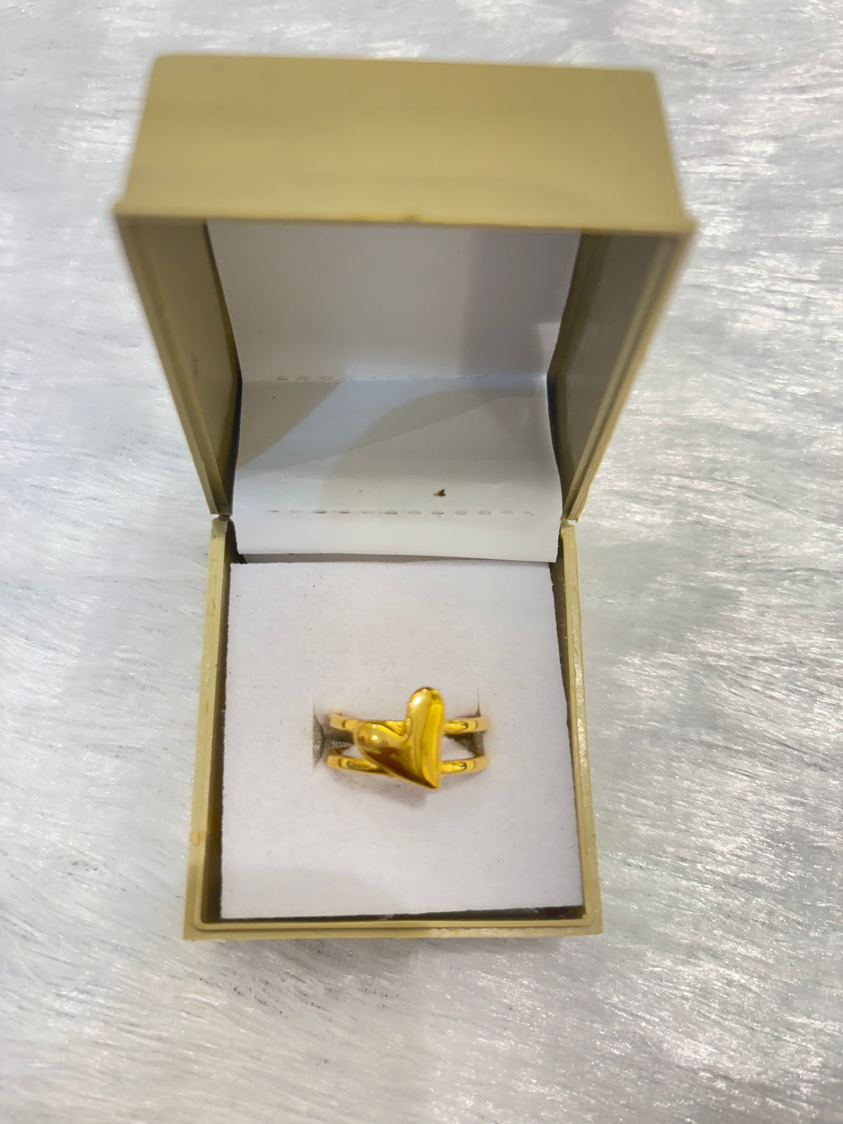 Golden Heart Adjustable Ring – Minimalist Love Jewelry