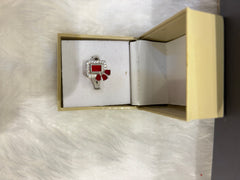 Square Shaped Colourful Stones Ring – Vibrant Fashion Jewelry for Women