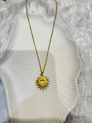 Golden Heart & Charm Necklace Collection