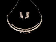 Diamond Round Neck Necklace Set