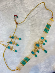 Pearl & Kundan Choker Set with Maangtika – Elegant Traditional Bridal Jewelry