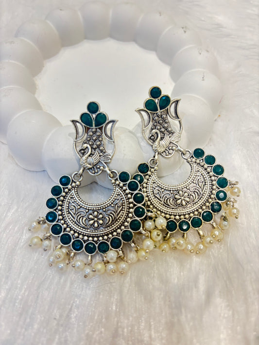 Traditional Oxidized Chaand Baali Earrings