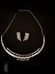 Diamond Round Neck Necklace Set