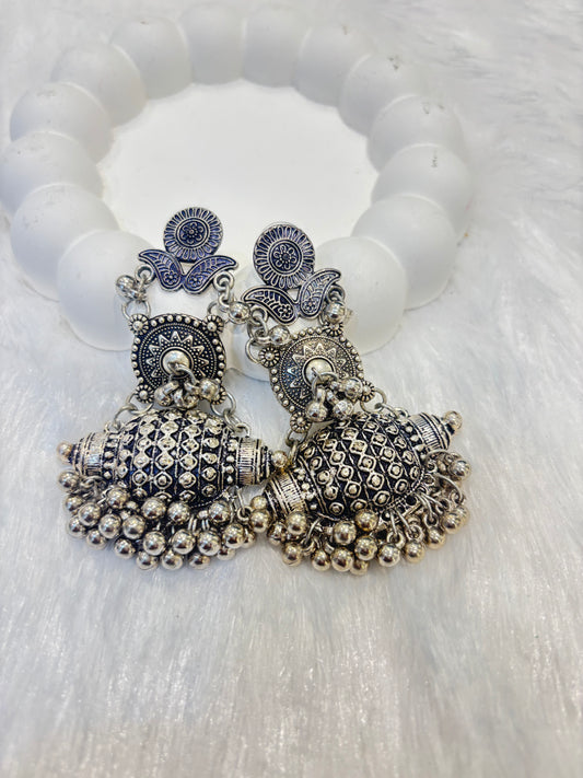 Premium Long Oxidized Earrings
