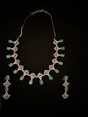 Mint Diamond Necklace Set