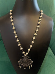 Oxidized Silver Elegant Necklace