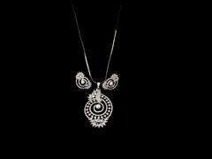 Snail Design Diamond Pendant Sets