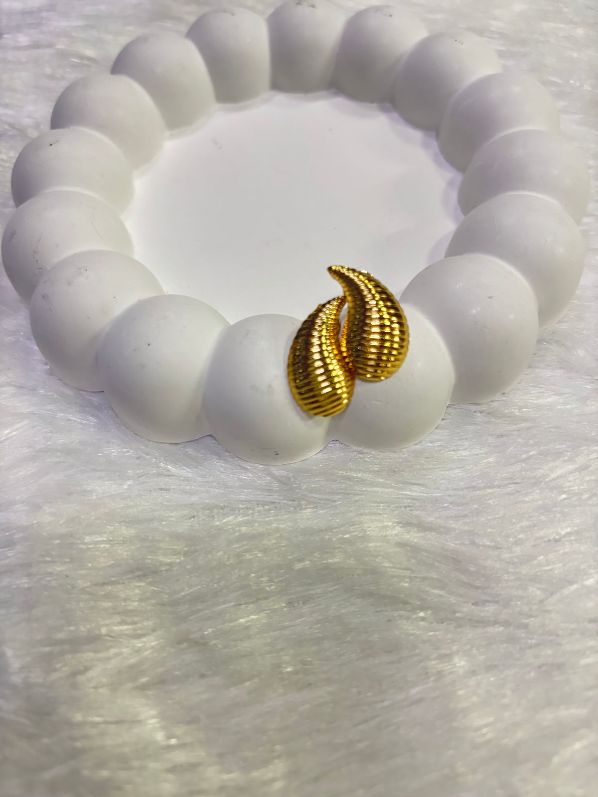 Golden Textured Mini Hoops