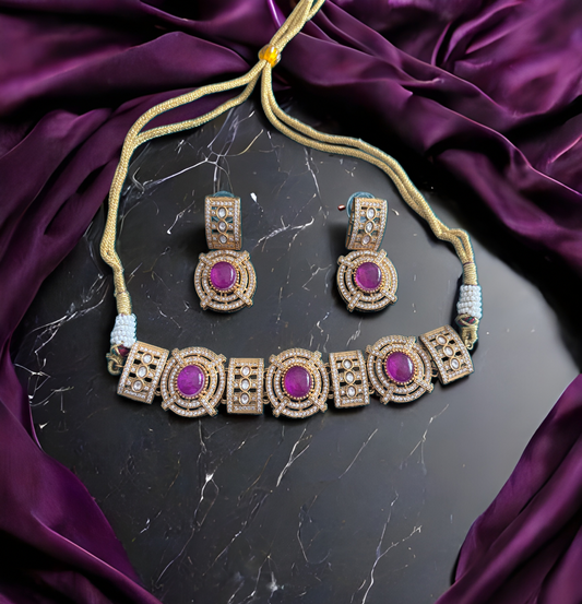 Majestic Amethyst Allure Necklace Set