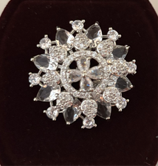 Flower Design Diamond Rings
