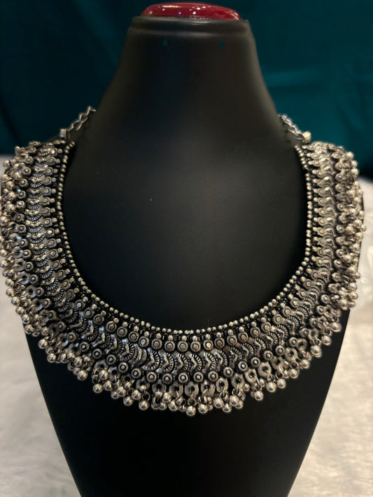 Heavy Oxidized Silver Necklace