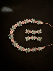 Green Cross Necklace Set