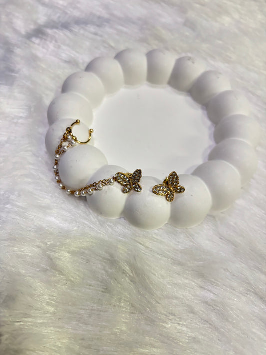 Butterfly Chain Ear Cuff
