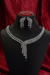 AD Silver Necklace Set