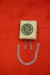 AD & Mehendi Polish Necklace Set – Antique Gold Finish Jewelry for Women