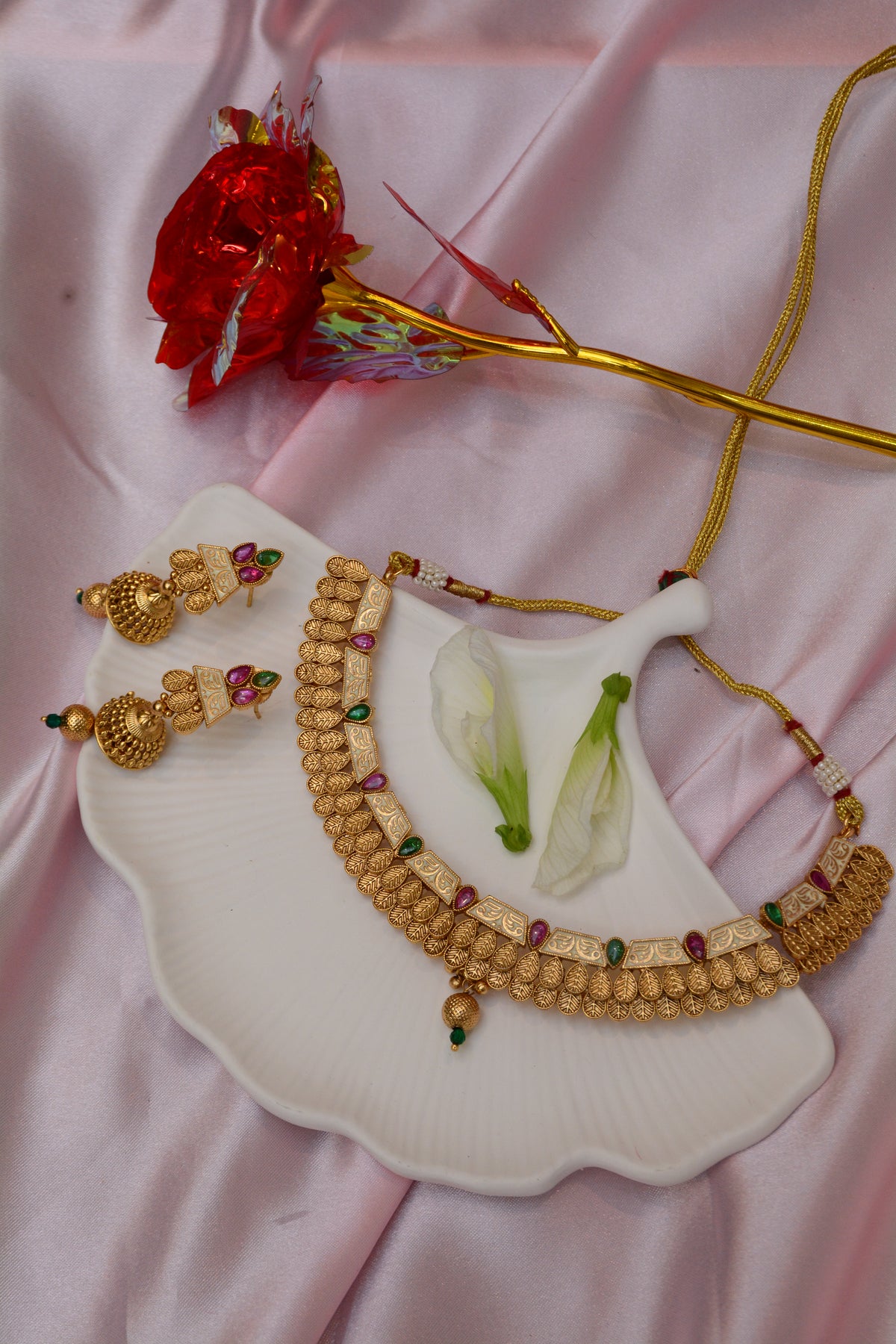 Elegant Gold Plated Necklace Set for Women – Traditional & Modern Jewelry