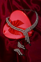 AD Silver Necklace Set
