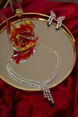 AD Silver Necklace Set