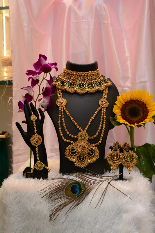Emerald Royale Bridal Jewelry Set