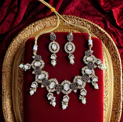 Mughal Garden Polki Necklace Set