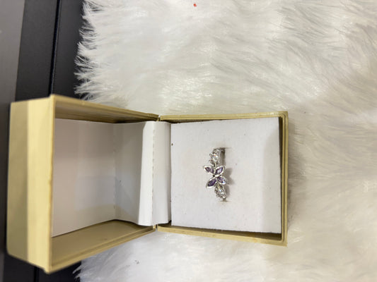 Silver Butterfly Design Ring – Elegant Adjustable Jewelry for Women