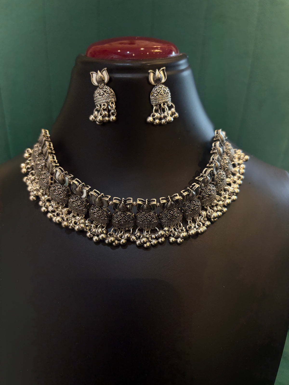 Oxidized Choker Set