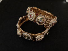 Antique Pearl Gold Kada