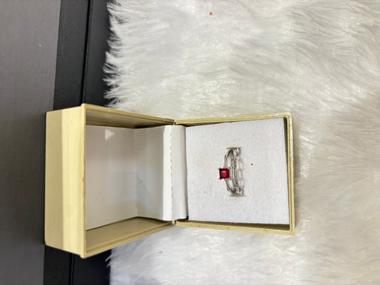Adjustable Small Square Silver Ring – Minimal Elegant Jewelry for Women
